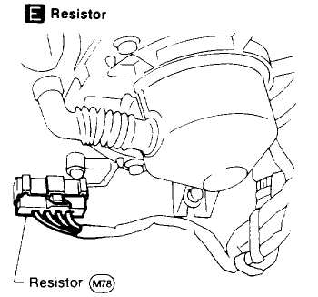Nissan frontier 1999 blower motor resistor #1