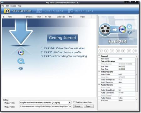  Any Video Converter Professional 3.0.3 Multilingual Portable