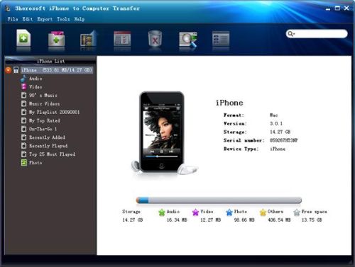 3herosoft iPhone to Computer Transfer 3.5.1.1225 Portable