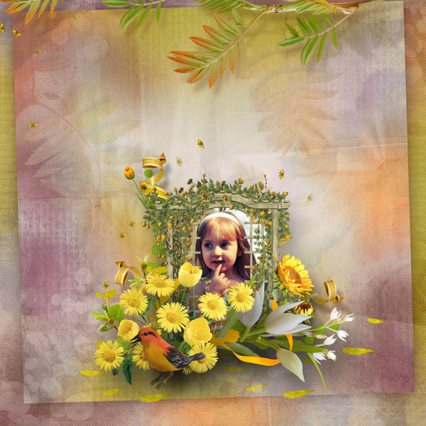 yellow flowers LUS page simplette