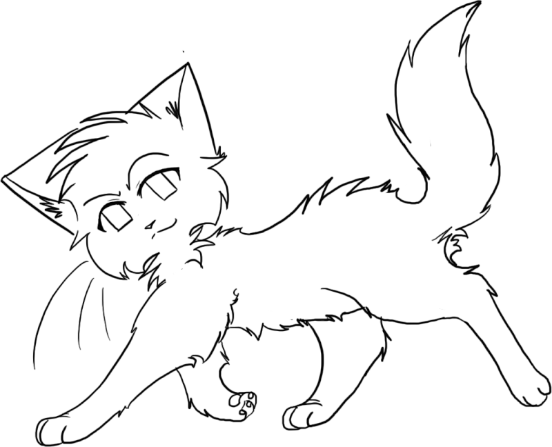warrior cat cartoon coloring pages - photo #13