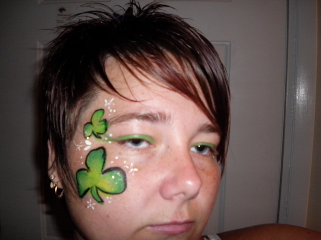 st patrick day face paint