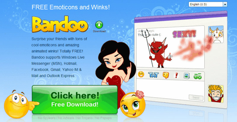 BANDOO - Free Emotions & Winks for YAHOO!