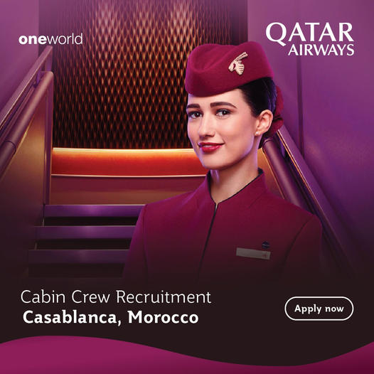 الخطوط الجوية القطرية: توظيف طاقم الطائرة -طاقم نسائي- بالخطوط الجوية القطرية – الدار البيضاء 2022، آخر أجل للتسجيل هو 9 أبريل 2022